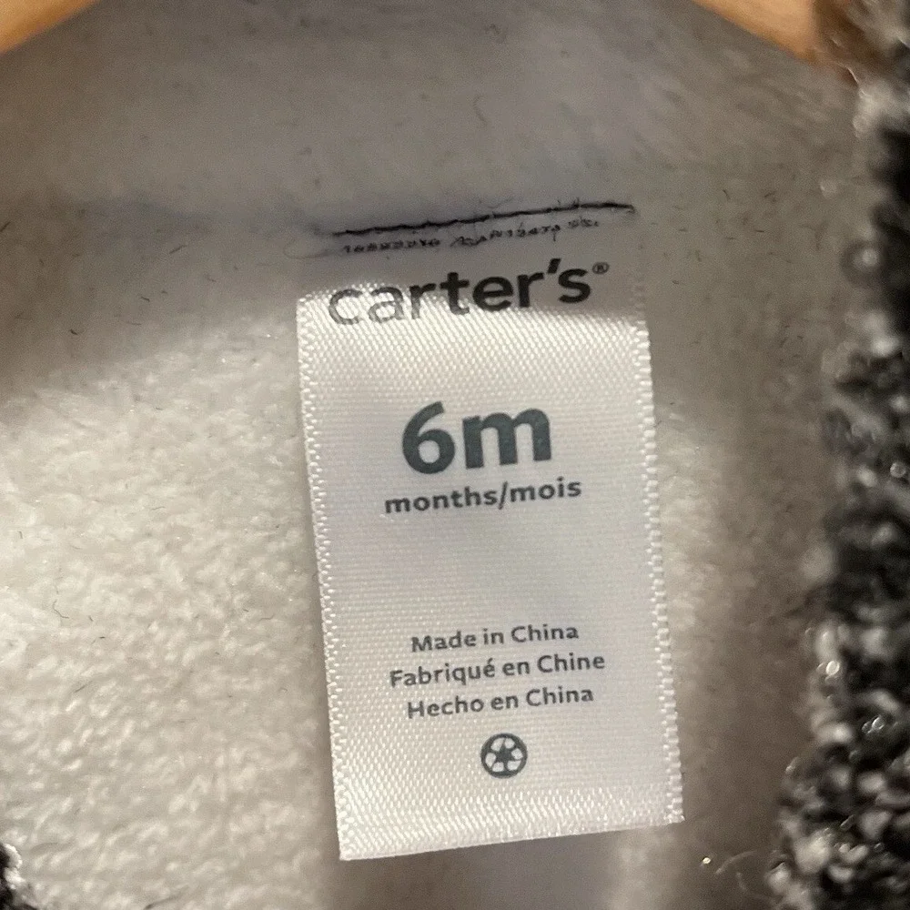 Carters Baby Girls 6M Hooded Poncho Faux Fur Lined NWT shawl cape coat outerwear